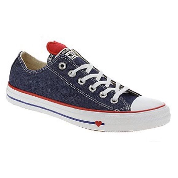 blue heart converse